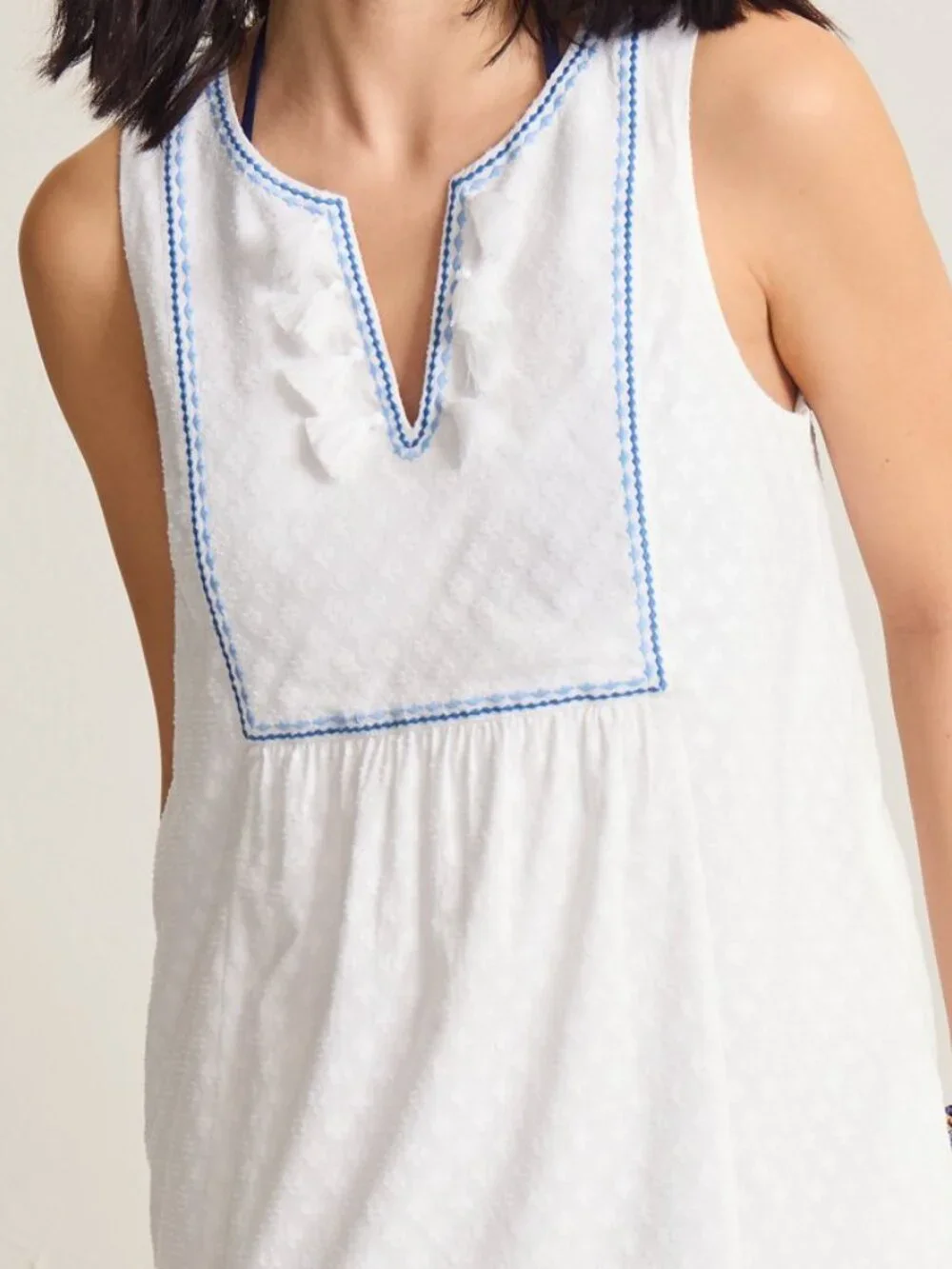 NWT Tommy Bahama Size Small White Sleeveless Tiered Dress Swim Cover Up NEW